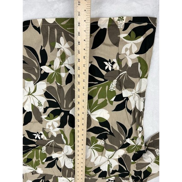 VTG Hawaii Station Mens Shirt Short Sleeve Green Colorful Floral Button Up Sz XL - Picture 5 of 10